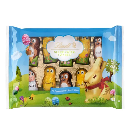 Lindt Kleine Osterfreunde 10 Figuren aus Vollmilch Schokolade 100g