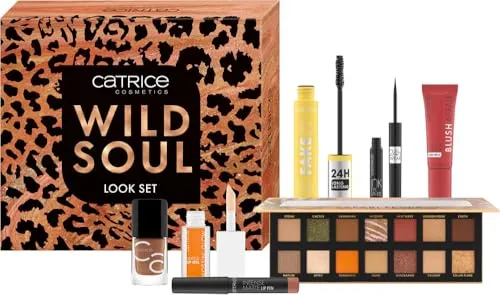 Catrice Wild Soul Look Set Geschenkset - Make-up Set für Damen, enthält alles für das perfekte Make-up und begeistert mit einer Vielfalt an hochwertigen Beauty-Produkten für jeden Anlass.