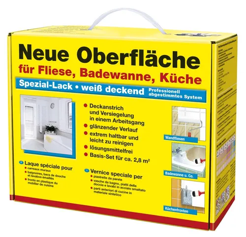 Decotric Neue Oberfläche Basis-Set für Fliese, Badewanne, Küche - Grundierung für Fliesen und Sanitärbereiche, sorgt für eine optimale Haftung und langlebige Ergebnisse.