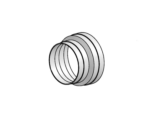 Berbel Rundrohr System 150 - Reduzierstück 150/125 - Praktisches Reduzierstück für berbel System 150, ideal zur Anpassung von Rohrdurchmessern. Robuste Bauweise, Länge: 90 mm, für eine einfache Installation.