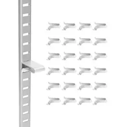 VEVOR Regalklammern 40er-Pack – Robuste Regalhalter aus Stahl - VEVOR Regalklammern aus Stahl im 40er-Pack, ideal zur stabilen Unterstützung von Regalen aus Metall, Holz und Glas. Flexibel einsetzbar, platzsparend und langlebig – die perfekte Lösung für jeden Raum.