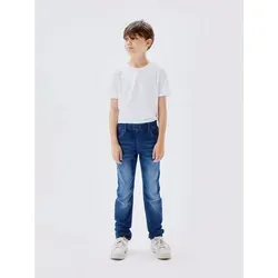 Name It Schlupfjeans NKMRYAN SLIM SWE JEANS - Sweatdenim für Kinder 104 - Bequeme Schlupfjeans aus elastischem Sweatdenim, ideal für aktive Kinder. Pflegeleicht und mit verstellbarem Bund für optimalen Sitz.