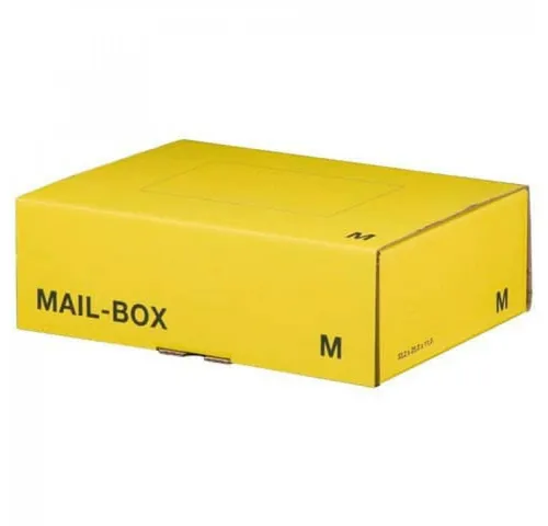 Smartbox Pro Versandkarton Versandkarton MAILBOX M 330x250x110mm gelb/anthrazit