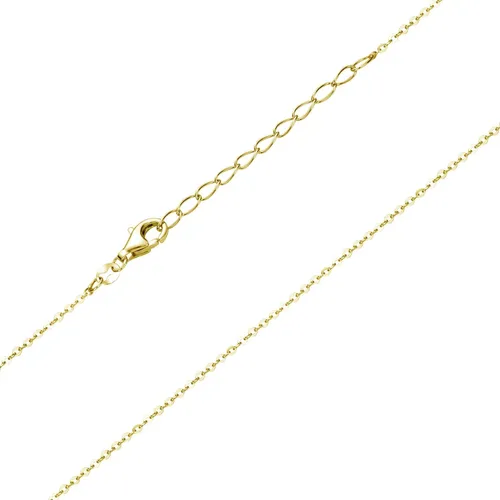 MATERIA Kinderkette Gold 925 Sterling Silber für Mädchen 36-40cm - Elegante Kinderkette aus 925 Sterling Silber, hartvergoldet und langlebig. Ideal für kleine Fashionistas, in einem stilvollen Schmuckbeutel geliefert.