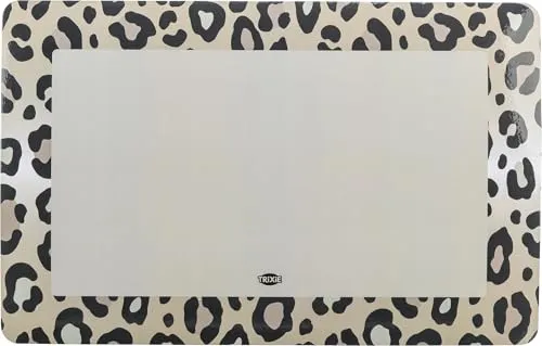 Trixie Napfunterlage in Leo-Optik 44 × 28 cm, abwischbare Unterlage für Näpfe - 24588