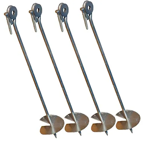Bodenanker 58 cm für Schaukel und Spielturm - Set mit 2 Sturmankern, ideal für stabilen Halt im Garten. Perfekt für verschiedene Altersgruppen und Spielanlagen, sorgt für Sicherheit beim Spielen.