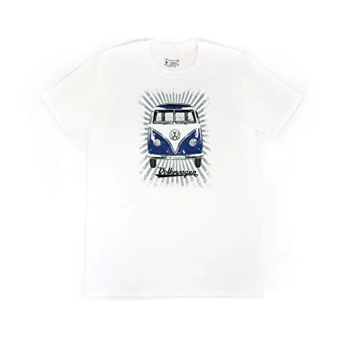 Volkswagen T-Shirt Unisex mit T1 Bulli Bus Motiv - BRISA VW Collection - Fun-T-Shirt in XXL mit hochwertigem VW T1 Bulli Design im Vintage-Look. Aus 100% Baumwolle, atmungsaktiv und offiziell lizenziert. Ideal für VW-Fans und stylisch kombinierbar!