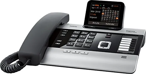 Gigaset DX600A ISDN-DECT Telefon - Festnetztelefon mit 3 Anrufbeantwortern und großem Display, ideal für ISDN-Anschlüsse und ermöglicht bis zu 4 gleichzeitige Gespräche.