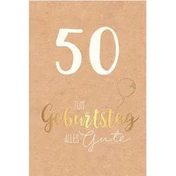 Skorpion Glückwunschkarte Geburtstagskarte - Zum 50.Geburtstag - Alles Gute
