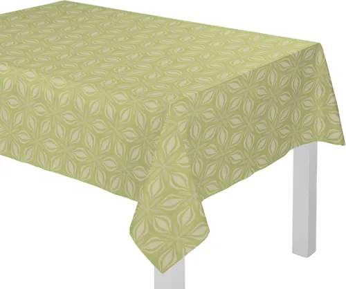Adam Tischdecke Retro Floret – Eckig aus 100% Bio-Baumwolle, 120 cm x 120 cm, Hellgrün - Elegante Tischdecke im Retro-Design, ideal für festliche Anlässe oder den Alltag. Aus 100% Bio-Baumwolle, pflegeleicht und in blickdichter Qualität.