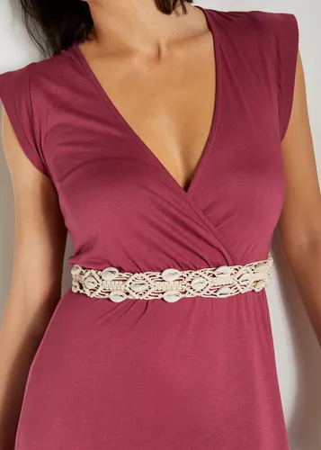 LASCANA Taillengürtel mit Muscheln – Schmuckgürtel für Kleid & Overall - Lederimitatgürtel in Flechtoptik mit Muscheln, ideal zum Binden und Knoten für einen modischen Look. Perfekt für Kleider und Overalls.