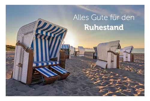 Abschiedskarte 12x18cm Ruhestand +1 Kuvert  Abschied Kollege Kollegin Rente 1