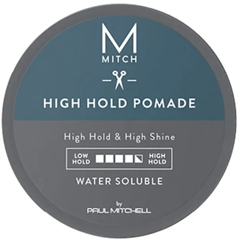 Paul Mitchell Mitch High Hold Pomade 85 g - Haarstyling-Produkte mit hoher Haltekraft und intensivem Glanz, ideal für frizz-freie Definition von lockigem und krausem Haar, leicht auszuwaschen.