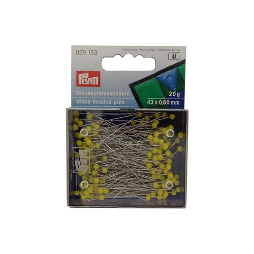 P14 Prym Glaskopfstecknadeln ST 43x0,6mm 20g gelb 029153 €310,00/kg