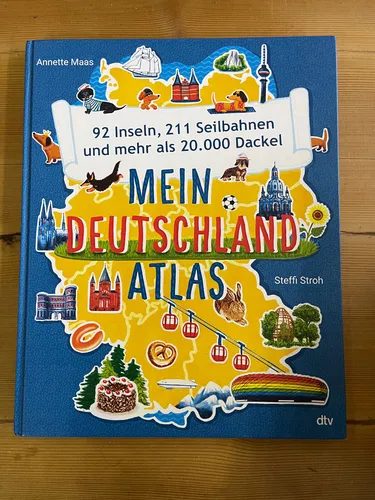 Mein Deutschland Atlas Steffi Stroh DTV 92 Inseln 211 Seilbahnen