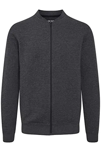 Indicode Bronte Herren Sweatjacke Cardigan, Größe:S, Farbe:Charcoal Mix (915) - Hochwertige Sweatjacke mit weicher Baumwollmischung, ideal für Freizeit und Sport. Regular Fit für optimalen Tragekomfort und vielseitig kombinierbar.