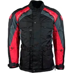 roleff Motorradjacke Liverpool RO Unisex, 5XL - Motorradjacke mit Sicherheitsstreifen, wasserdicht und winddicht, ideal für sichere Fahrten bei jedem Wetter. Ausgestattet mit 4 Taschen und Protektoren für optimalen Schutz.