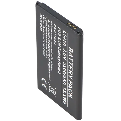 AccuCell Samsung Galaxy Note 3, Samsung Galaxy Note III, B800BE, B800BU Ersatz-Akku 3200mAh