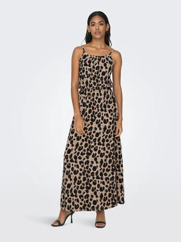 ONLY Maxikleid ONLWINNER S/L MAXI DRESS NOOS PTM - Gemusterte Kleider, knöchellang mit modischem Rundhalsausschnitt und bequemen Spaghettiträgern für einen lässigen Sommerlook.