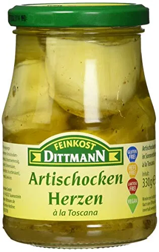 Feinkost Dittmann Artischockenherzen in Rapsöl, a la Toscana Glas (1 x 330 g)