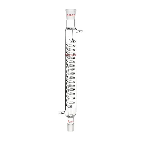 Stonylab -Glaskondensator Graham mit einem 19/22 -Stecker, 300 mm Schichtlänge,