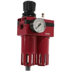 Wartungseinheit FRL2MG, 1/2" - Druckluftzubehör - Effiziente 1/2' Regler/Druckminderer mit Filter und Wasserabscheider, bietet zuverlässige Druckluftaufbereitung für optimale Maschinenleistung.