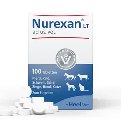 Nurexan LT ad us. vet. Tabletten für Tiere - Natürliches Tierarzneimittel zur Unterstützung Ihres Haustieres in stressigen Situationen. Ideal für Hunde, Katzen und Nutztiere. Fördert das Wohlbefinden auf sanfte Weise.