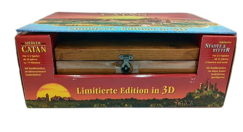 Kosmos 693107 Die Siedler von Catan Limitierte 3D Edition - Gesellschaftsspiel für 3-4 Spieler, einzigartige 3D-Optik für ein fesselndes Spielerlebnis und Sammlerwert.