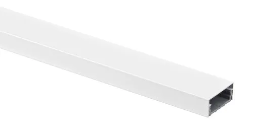 Alu Kabelkanal weiß eckig 115x5 cm für TV HiFi Computer Lampen Aluminium Abdeckung LED, Plasma oder LCD Fernseher