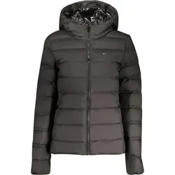 Steppjacke TOMMY JEANS "TJW SLIM HOOD PRNT DOWN JCKT EXT" - Funktionsjacken, leichte und pflegeleichte Steppjacke mit slim fit Schnitt, ideal für kühle Tage und stylische Freizeitlooks, inklusive praktischen Reißverschlusstaschen.