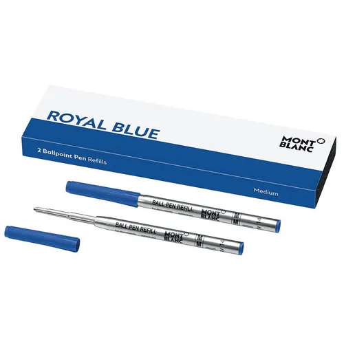 MONTBLANC Kugelschreibermine M blau, 2 St.