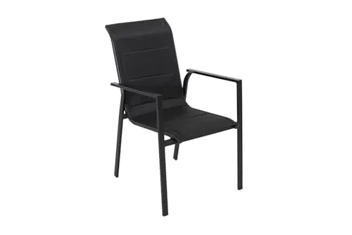 Primaster Stuhl Bilbao Aluminium, stabil und modern - Stapelstühle aus Aluminium, leicht und ideal für den Innen- und Außenbereich, perfekt für Gartenpartys oder Veranstaltungen.