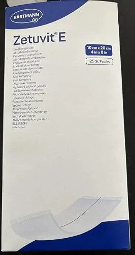 Hartmann Sterile Saugkompressen, saugstarke Wundauflage für die Wundversorgung, steril einzeln verpackt, 10 x 20 cm, 25 Stück