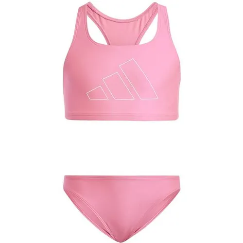 adidas BBARS Bikini Set Mädchen - Lucid Pink, Größe 140 - Stylisches Bikiniset aus chlorresistentem Infinitex-Material, ideal für Schwimmbad und Strand; sportliches Racerback-Design für optimalen Halt.