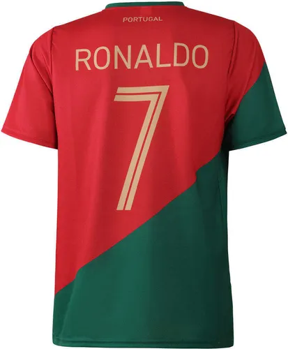 Portugal Fußballtrikot Ronaldo Heim - Kinder & Erwachsene - Größe 164 - Zeige deine Fanliebe mit dem Portugal Fußballtrikot Ronaldo! Hergestellt aus strapazierfähigem Polyester, bleibt es auch nach vielen Wäschen farbenfroh. Erhältlich für Kinder und Erwachsene, ideal für jeden Fußballfan!