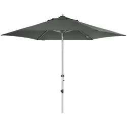 Doppler Sonnenschirm "Expert 320 Auto Tilt", anthrazit, Ø 320 cm - Sonnenschirm für anspruchsvolle Nutzer, mit einfacher Kurbelfunktion und automatischem Neigungsmechanismus für optimalen Sonnenschutz.