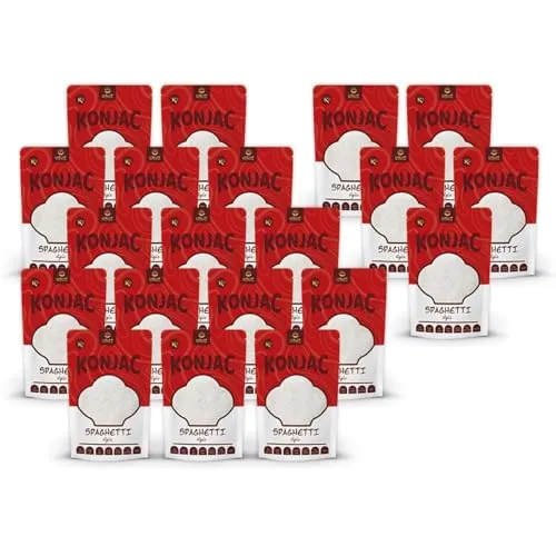 USUI Konjak-Spaghetti 20 Stück Shirataki Konjak Nudeln | Low Carb Pasta | Keto Diät | glutenfrei | kalorienarm (20×270g)