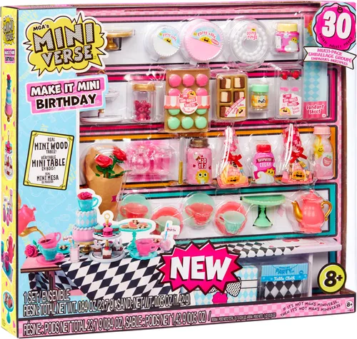 MGA s Miniverse Mini Party Multipack - Über 30 Überraschungen für die perfekte Miniverse-Megaparty, inkl. Holztisch und exklusive Gegenstände