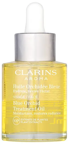 Clarins Blue Orchid Treatment Oil 30 ml - Gesichtsöl - Sonstige Gesichtspflegeartikel, nährendes Gesichtsöl für strahlende Haut und revitalisierende Pflege mit einzigartigem Duft.