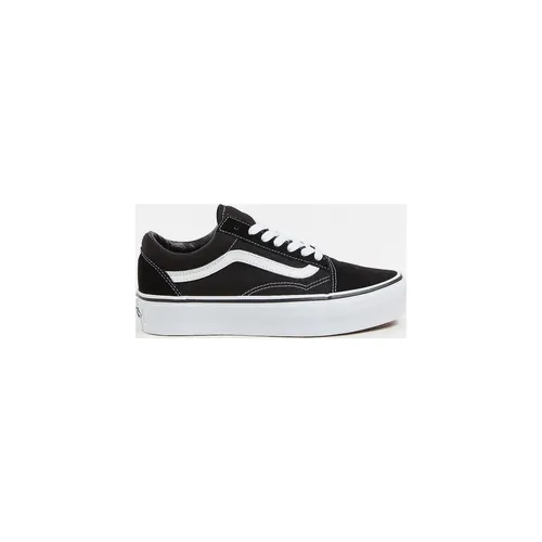 Vans Sneakers "UA Old Skool Platform" Schwarz - 35 - Stylische und bequeme Sneakers aus Canvas und Veloursleder. Mit verstärkter Kappe und rutschhemmender Sohle ideal für den Alltag.