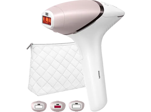 PHILIPS Lumea IPL Series 9000 BRI955/01 - Haarentferner mit 3 Aufsätzen, 450.000 Lichtimpulsen für sanfte und effektive Haarentfernung