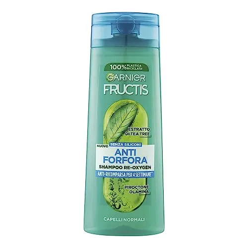 Garnier Fructis Anti-Schuppen-Shampoo, für normales Haar, feuchtigkeitsspendend und reinigend, mit Teebaum-Extrakt, Reoxygen, 250 ml