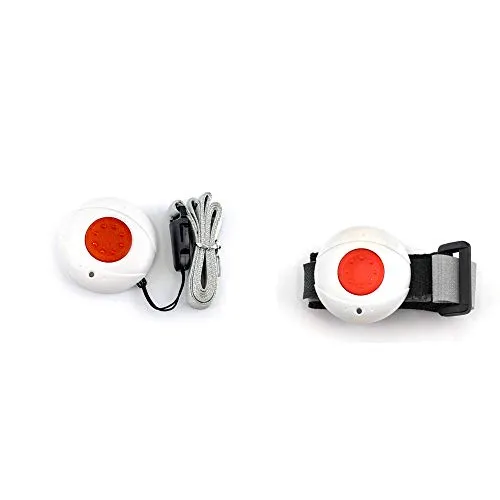 AMG Sicherheitstechnik Funk-Notruf-System NR-03 Sender für Senioren - Funk-Wandsender für Senioren, bietet schnelle Hilfe auf Knopfdruck und sorgt für mehr Sicherheit im Alltag.