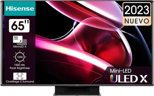 HISENSE 65UXKQ Mini LED TV 65 Zoll - Fernseher mit 4K Ultra HD, Mini-LED-Technologie für beeindruckende Bildqualität und Smart TV-Funktionen mit beliebten Streaming-Apps wie Netflix und Disney+