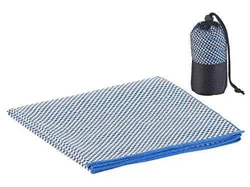 PEARL Reisehandtuch nachhaltig: Schnelltrocknendes, leichtes Bambus-Handtuch, nachhaltig, 80 x 40 cm (Bambus Reisehandtuch, Handtuch Haare, Baby)