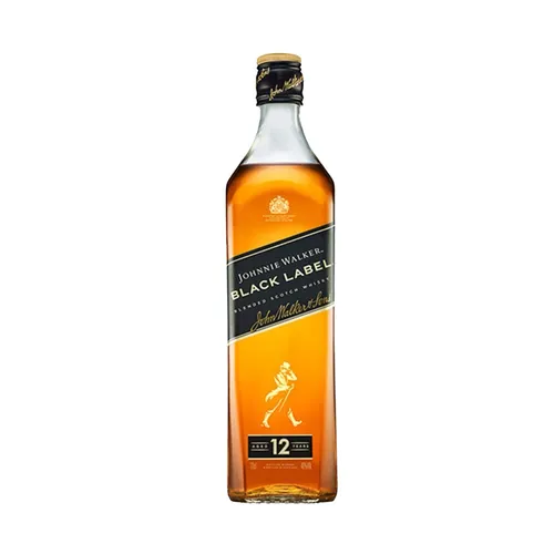 Johnnie Walker 12 Years Black Label Scotch Whisky - Whisky, 12 Jahre gereift, voller Geschmack und komplexe Aromen – ein Genuss für Kenner und Liebhaber.