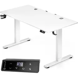 Casaria Elektrisch höhenverstellbarer Schreibtisch mit Memory-Funktion - Praktischer Schreibtisch mit elektrischer Höhenverstellung und Wireless Charger. Perfekt für ergonomisches Arbeiten und individuelle Anpassung an Ihre Bedürfnisse.
