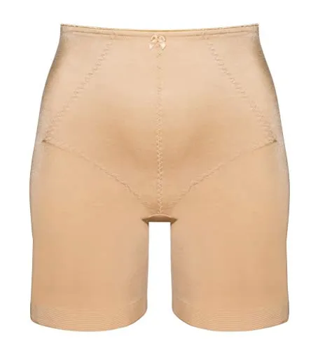 Ulla Lingerie Yara 3718 Miederhose mit Bein - Bikinis & Taillenslips für Damen, langbeinige Miederhose aus formender Microfaser mit nahtlosem Beinabschluss für optimalen Tragekomfort.