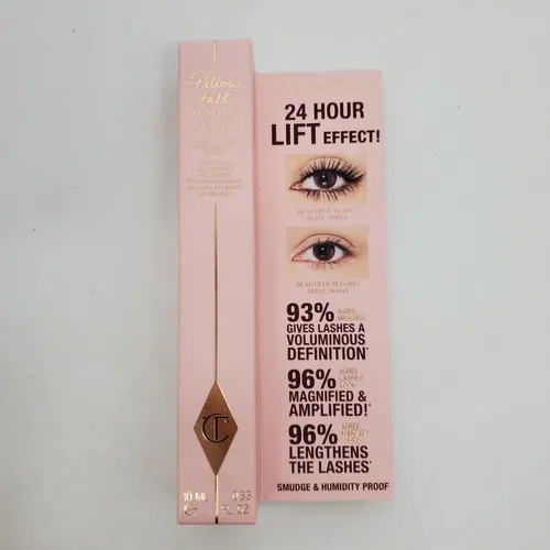Charlotte Tilbury Pillow Talk Push Up Lashes Mascara - Mascaras, für voluminöse und gehobene Wimpern mit intensiver Schwarzfarbe, 10 ml für langanhaltenden Look