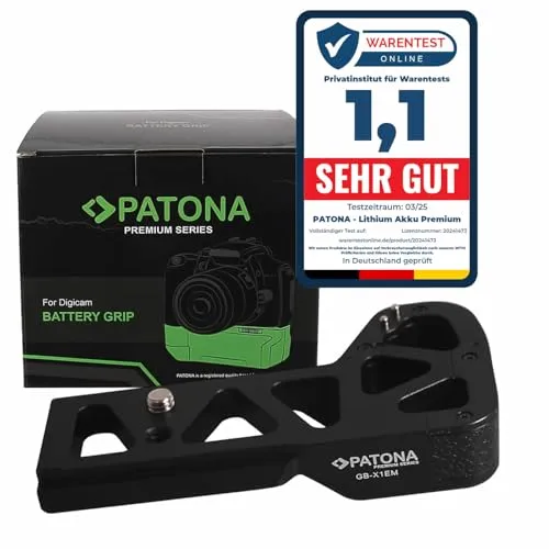 PATONA Premium Handgriff GB-X1EM kompatibel mit Sony A9, A7M3, A7R3, A7M2, A7R2M2 Kameras, 1/4" Stativanschluss, verbesserte Stabilität, Kamerabodenschutz
